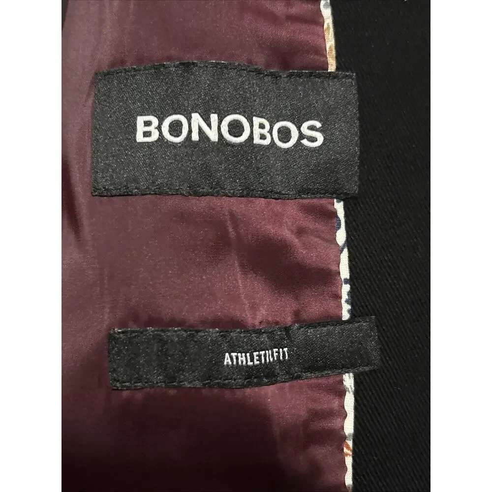 Bonobos Men’s Athletic Fit Blazer Sport Coat Two Button Front Size 48 R